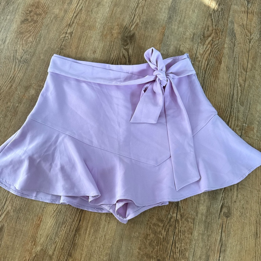 Zara Lavender Skort with Knot Accent
